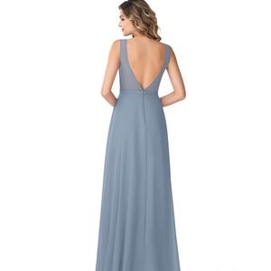 Azazie dress - (Hunter- dusty blue)